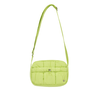 NEW SYMBOL RIVET QUILTING CROSS BAG LIME