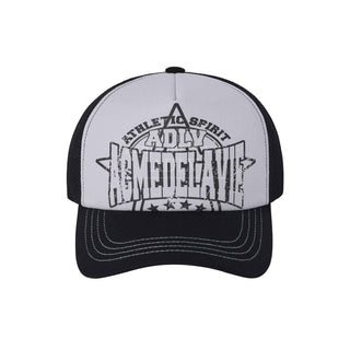 PREPPY LOGO TRUCKER BALL CAP BLACK