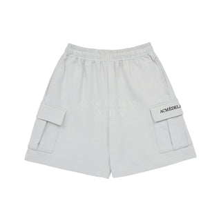 ESSENTIAL LOGO SEASON 2 CARGO SHORT PANTS GREY