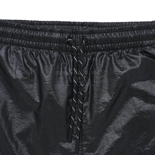 ADLV GLOSSY WOVEN SET UP SHORT PANTS BLACK