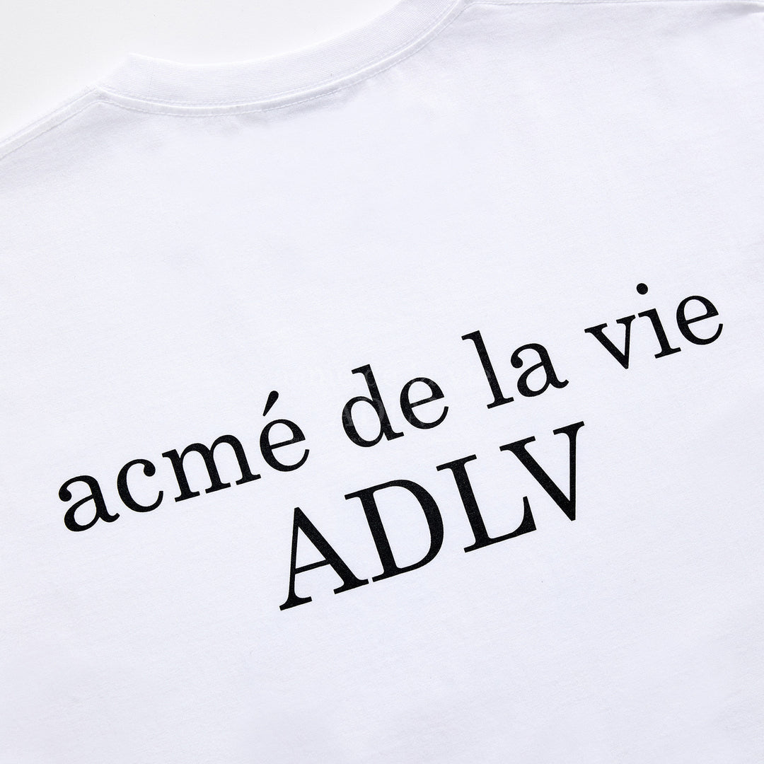 ADLV BABY FACE SHORT SLEEVE T-SHIRT WHITE COLORFUL HANDS