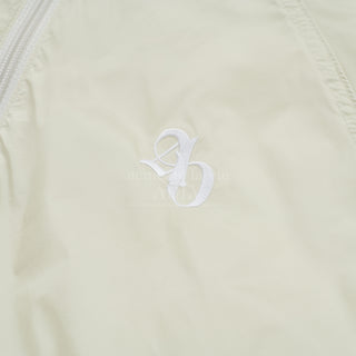 LIGHTWEIGHT SYMBOL PUCKERING WINDBREAKER JACKET CREAM