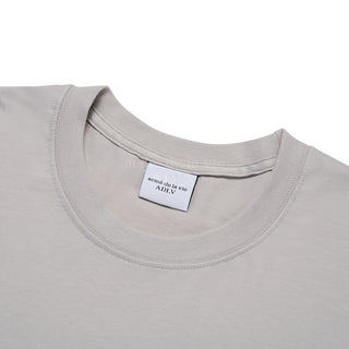 BASIC LOGO BIO WASHING SHORT SLEEVE T-SHIRT GREY