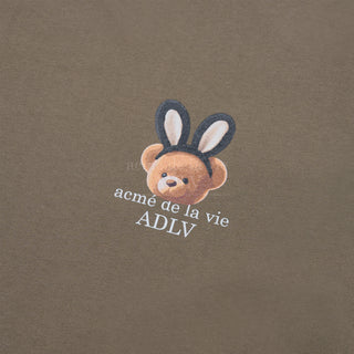 RABBIT BEAR DOLL LOGO SHORT SLEEVE T-SHIRT COCOA