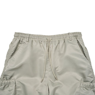 SIDE PUCKERING POCKET PANTS BEIGE