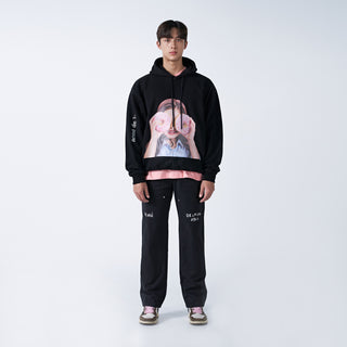 ADLV BABY FACE HOODIE BLACK DONUT 3