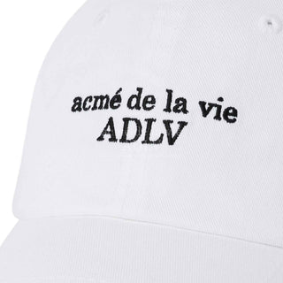 BASIC SMALL LOGO BALL CAP WHITE