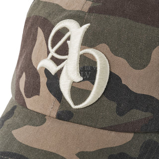 SYMBOL EMBOSSING NEEDLEWORK BALL CAP CAMO