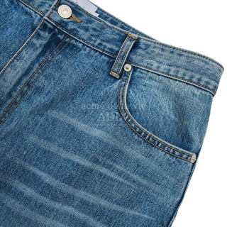 VINTAGE FUSION BRUSH WASHING DENIM PANTS BLUE