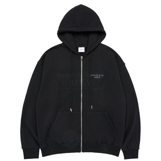 BASIC LOGO SEASON2 HOODIE ZIP UP BLACK