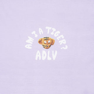 TIGER TEDDY BEAR DOLL SHORT SLEEVE T-SHIRT LIGHT PURPLE