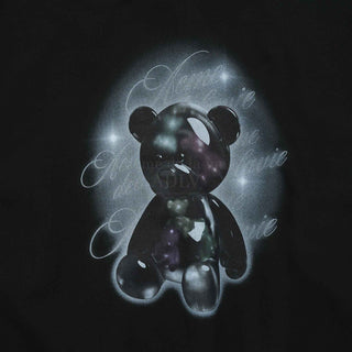 CLEAR BEAR HOODIE BLACK