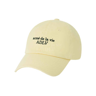 BASIC SMALL LOGO BALL CAP LIGHT YELLOW