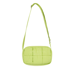 NEW SYMBOL RIVET QUILTING CROSS BAG LIME