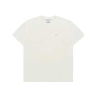 BASIC LOGO BIO WASHING SHORT SLEEVE T-SHIRT CREAM