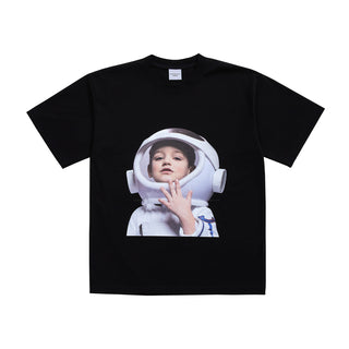 ADLV BABY FACE SHORT SLEEVE T-SHIRT BLACK ASTRONAUT