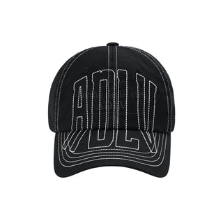 ADLV FRONT STITCH BALL CAP BLACK