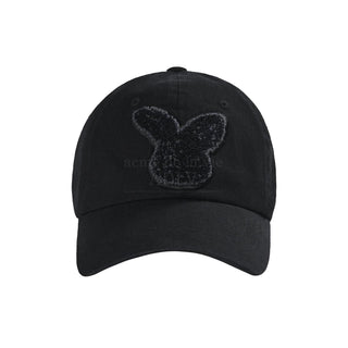 FUZZY RABBIT BOUCLE BALL CAP BLACK