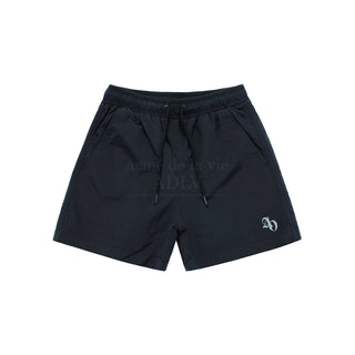 NYLON WATERPROOF SHORT PANTS BLACK