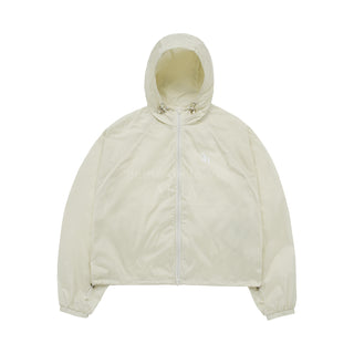 LIGHTWEIGHT SYMBOL PUCKERING WINDBREAKER JACKET CREAM