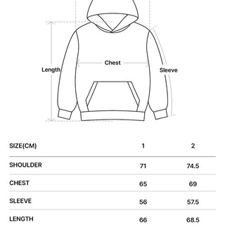 LINE HAND SPRAY HOODIE WHITE