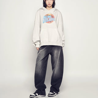 FULL BANDING WASHING DENIM PANTS BLACK