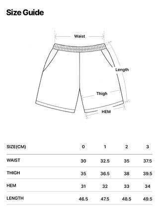 MIXED THREAD SHORT PANTS BLACK