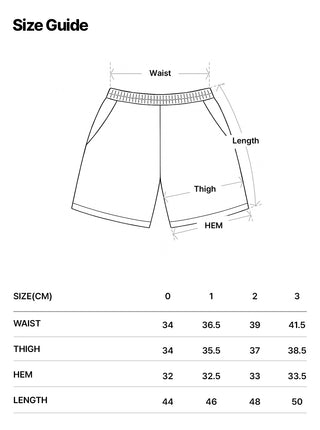 TIE DYE WINDBREAKER SHORT PANTS ORANGE