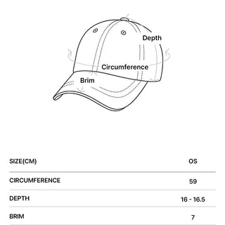COTTON NAPPING 3D EMBO BALL CAP CHARCOAL